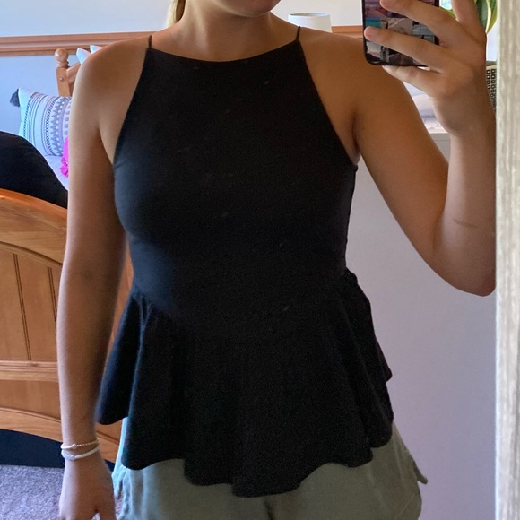 Urban Outfitters High Neck Peplum Tank - Picture 5 of 5